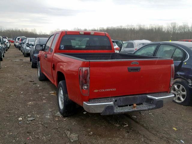 1GCCS198058220513 - 2005 CHEVROLET COLORADO RED photo 3