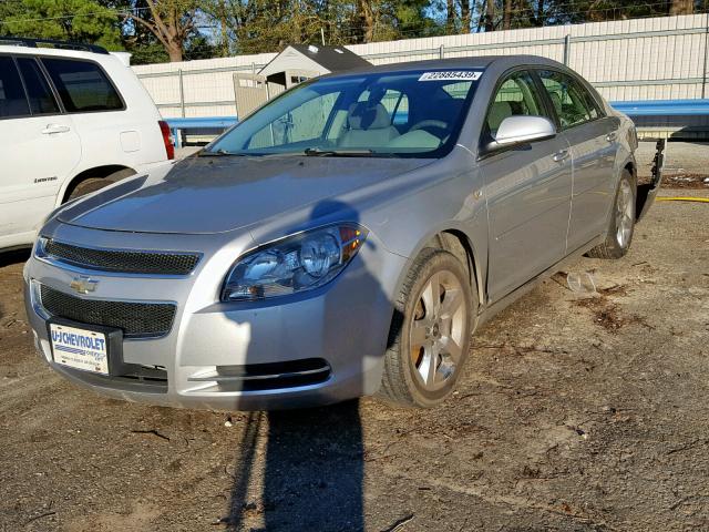 1G1ZH57B68F290296 - 2008 CHEVROLET MALIBU 1LT SILVER photo 2