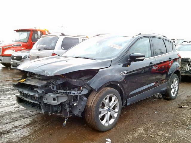 1FMCU0JX5EUC66784 - 2014 FORD ESCAPE TIT BLACK photo 2