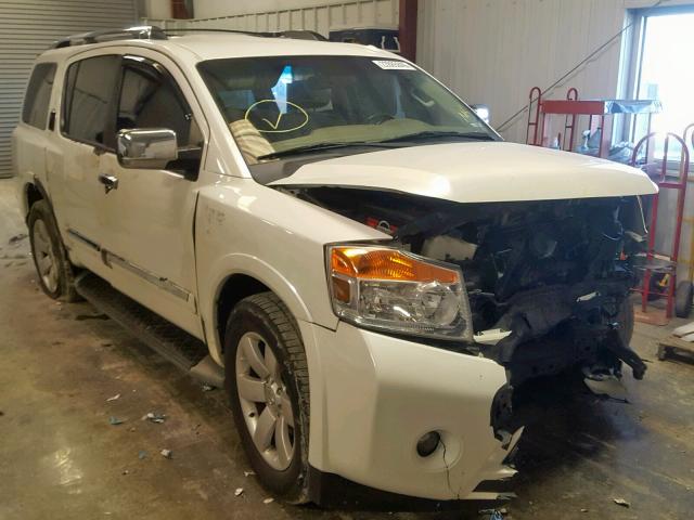 5N1BA0ND9EN600619 - 2014 NISSAN ARMADA SV WHITE photo 1