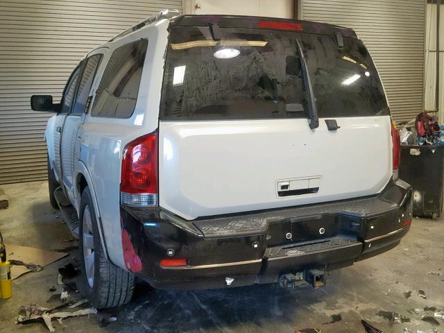 5N1BA0ND9EN600619 - 2014 NISSAN ARMADA SV WHITE photo 3