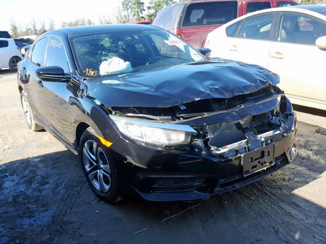 19XFC2F52JE012336 - 2018 HONDA CIVIC LX BLACK photo 1