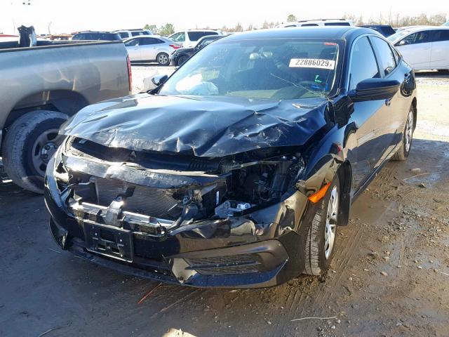 19XFC2F52JE012336 - 2018 HONDA CIVIC LX BLACK photo 2