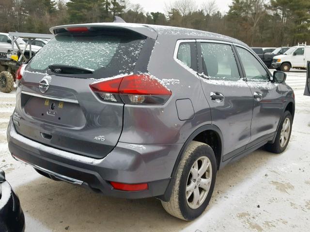 KNMAT2MV6JP576987 - 2018 NISSAN ROGUE S GRAY photo 4