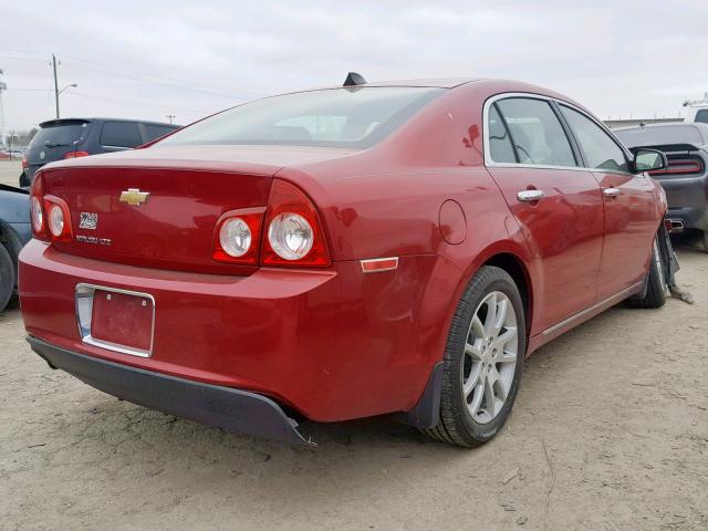 1G1ZE5E00CF271942 - 2012 CHEVROLET MALIBU LTZ RED photo 4