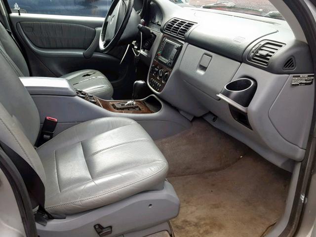4JGAB54E31A283177 - 2001 MERCEDES-BENZ ML 320 SILVER photo 5