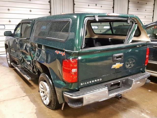 3GCUKREH8FG279295 - 2015 CHEVROLET SILVERADO GREEN photo 3