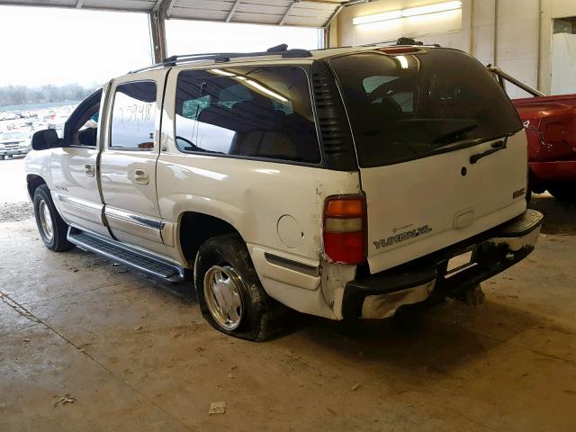 3GKEC16T01G271257 - 2001 GMC YUKON XL C WHITE photo 3