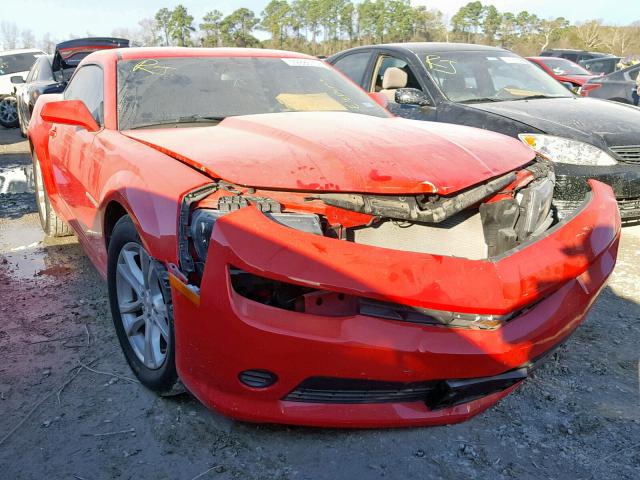 2G1FB1E35F9310780 - 2015 CHEVROLET CAMARO LS RED photo 1