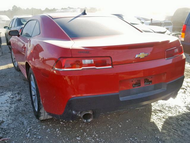 2G1FB1E35F9310780 - 2015 CHEVROLET CAMARO LS RED photo 3