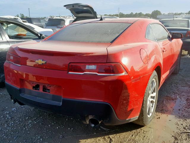 2G1FB1E35F9310780 - 2015 CHEVROLET CAMARO LS RED photo 4