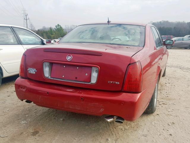 1G6KF57905U250480 - 2005 CADILLAC DEVILLE DT RED photo 4