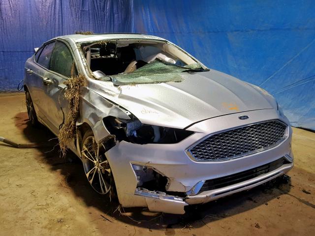 3FA6P0D97KR120756 - 2019 FORD FUSION TIT SILVER photo 1