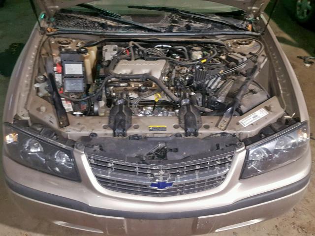 2G1WF52E739166436 - 2003 CHEVROLET IMPALA GOLD photo 7