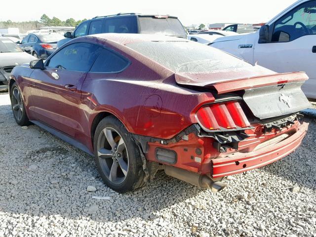 1FA6P8AM2F5368851 - 2015 FORD MUSTANG RED photo 3