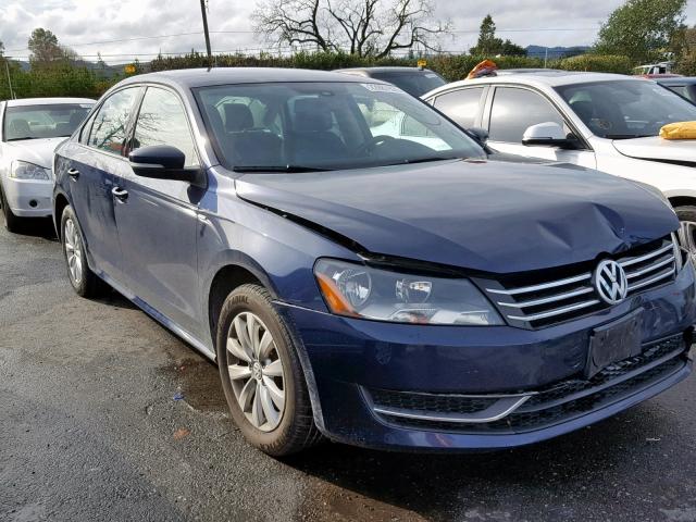 1VWAT7A34EC092357 - 2014 VOLKSWAGEN PASSAT S BLUE photo 1