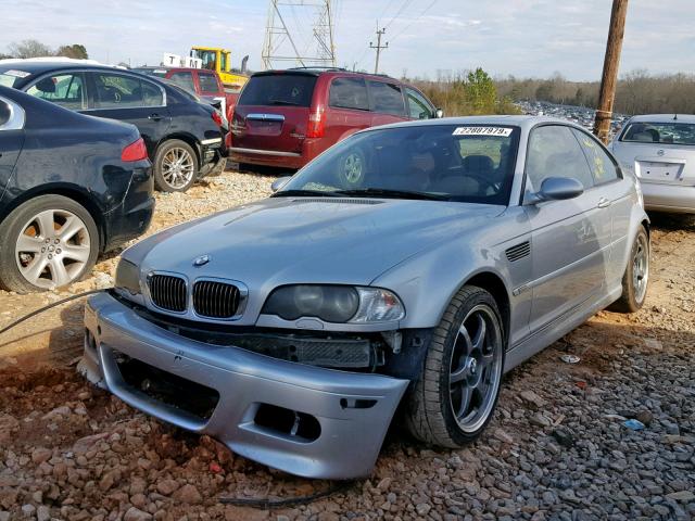 WBSBL93443JR19722 - 2003 BMW M3 SILVER photo 2