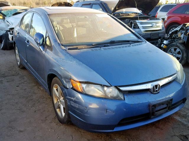 2HGFA16938H515974 - 2008 HONDA CIVIC EXL BLUE photo 1