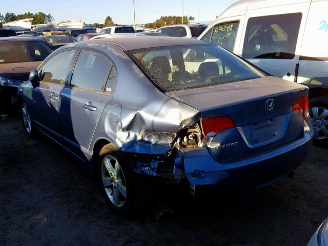 2HGFA16938H515974 - 2008 HONDA CIVIC EXL BLUE photo 3