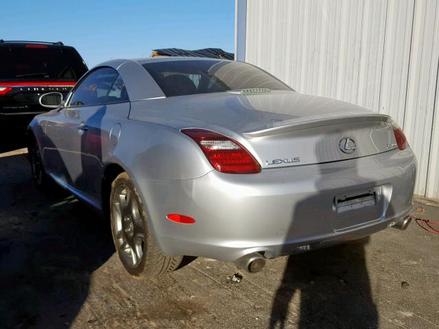 JTHFN48Y369004074 - 2006 LEXUS SC 430 SILVER photo 3