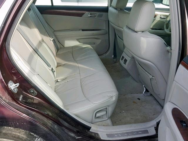 4T1BK3DB7CU467294 - 2012 TOYOTA AVALON BAS Marron photo 6