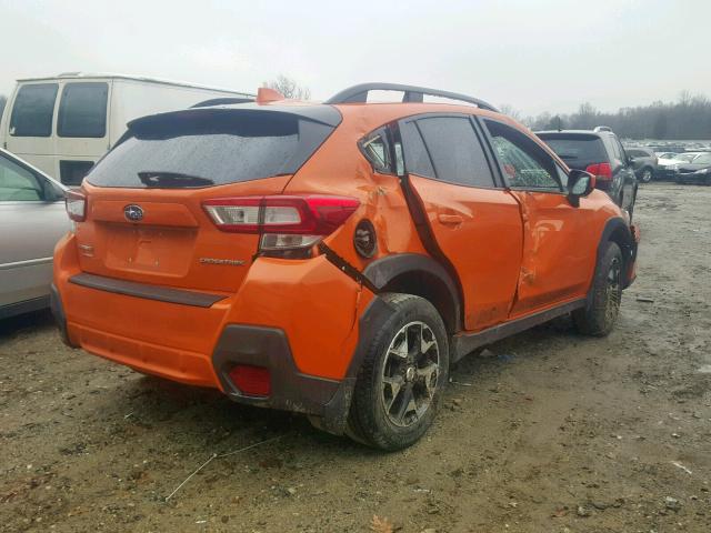 JF2GTABC5JH258795 - 2018 SUBARU CROSSTREK ORANGE photo 4