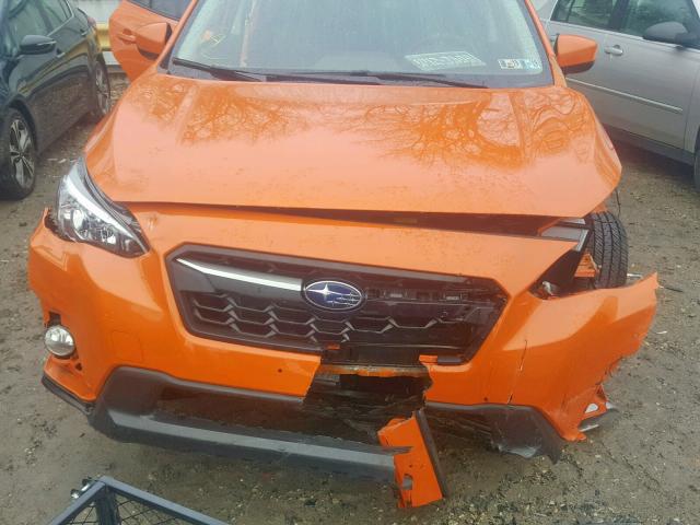 JF2GTABC5JH258795 - 2018 SUBARU CROSSTREK ORANGE photo 7