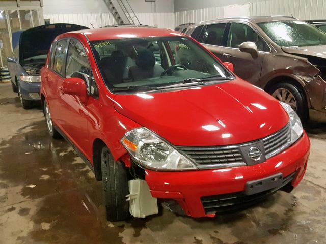 3N1BC13E09L405422 - 2009 NISSAN VERSA S RED photo 1