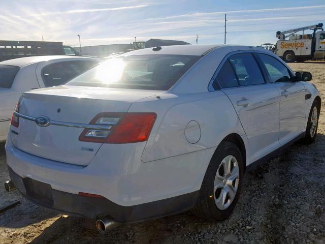 1FAHP2M8XDG119302 - 2013 FORD TAURUS POL WHITE photo 4