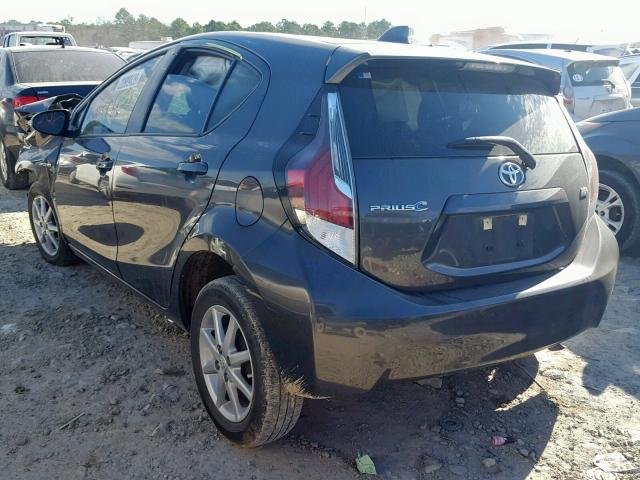 JTDKDTB36F1580945 - 2015 TOYOTA PRIUS C CHARCOAL photo 3