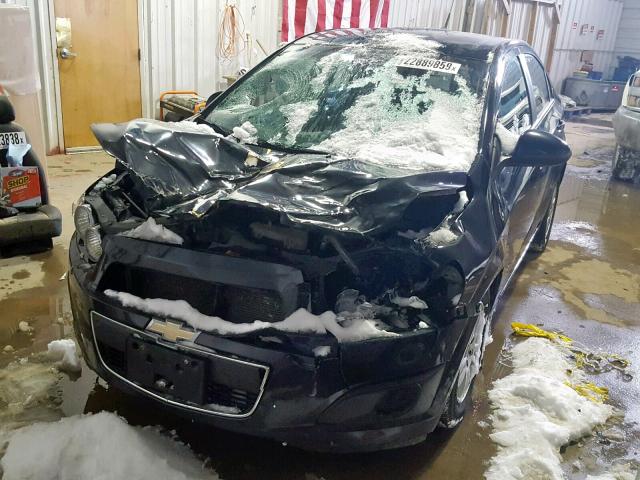 1G1JC5SB6D4133439 - 2013 CHEVROLET SONIC LT 黑色 照片 2