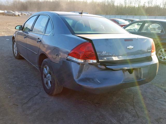 2G1WT58K179185012 - 2007 CHEVROLET IMPALA LT GRAY photo 3