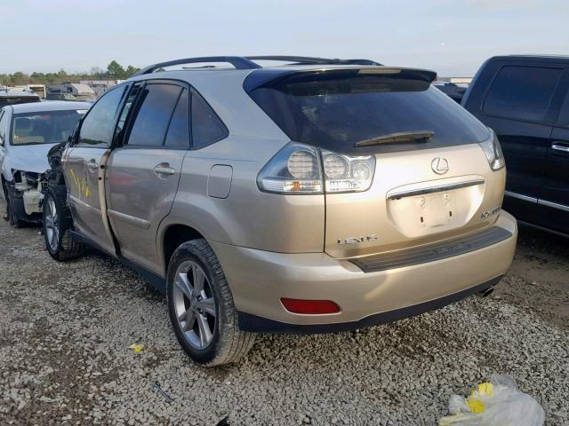 JTJGW31U772003201 - 2007 LEXUS RX 400H GOLD photo 3