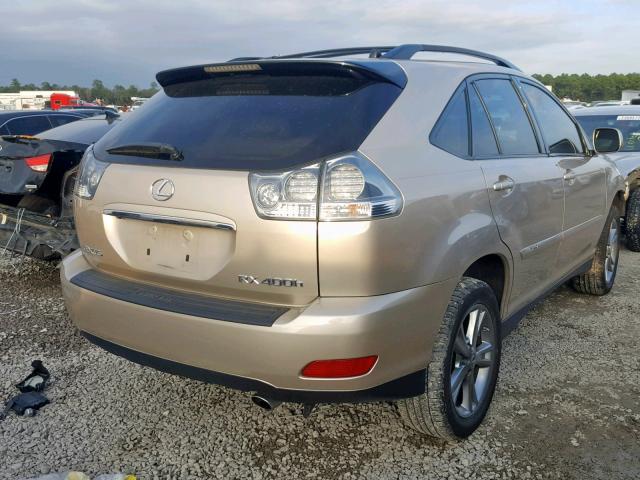 JTJGW31U772003201 - 2007 LEXUS RX 400H GOLD photo 4