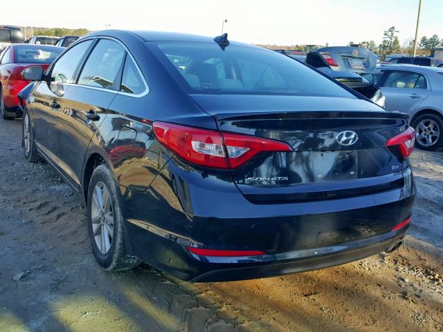 5NPE24AA0FH139345 - 2015 HYUNDAI SONATA ECO BLACK photo 3