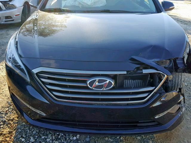 5NPE24AA0FH139345 - 2015 HYUNDAI SONATA ECO BLACK photo 7