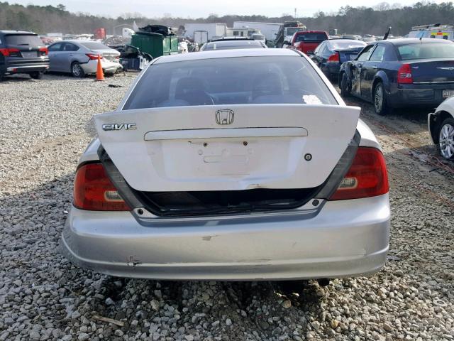 1HGEM22571L071180 - 2001 HONDA CIVIC LX 银色 照片 9