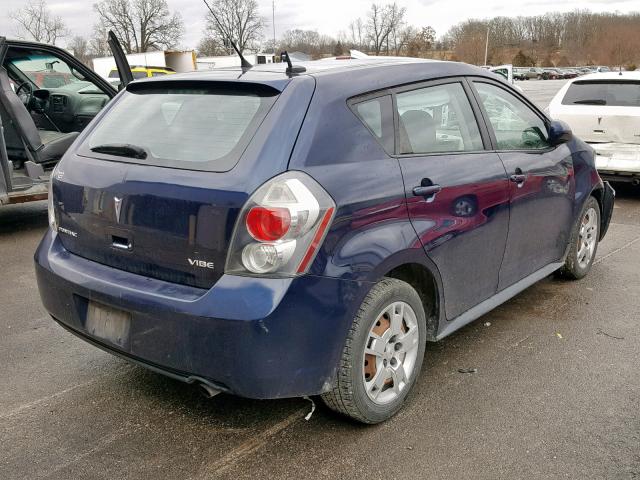 5Y2SP67009Z465609 - 2009 PONTIAC VIBE BLUE photo 4