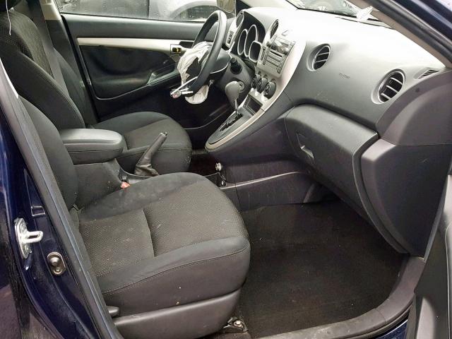 5Y2SP67009Z465609 - 2009 PONTIAC VIBE BLUE photo 5