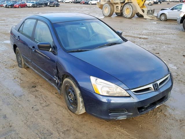 1HGCM56157A080609 - 2007 HONDA ACCORD VAL BLUE photo 1