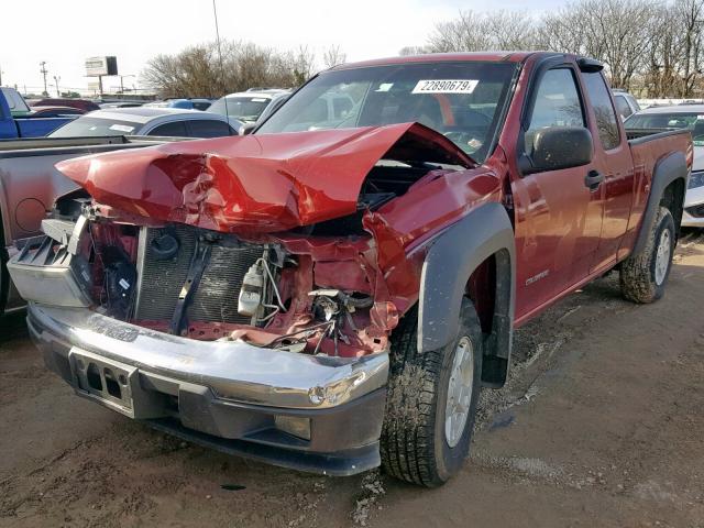 1GCDS196558135279 - 2005 CHEVROLET COLORADO MAROON photo 2