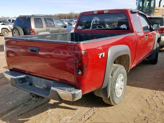 1GCDS196558135279 - 2005 CHEVROLET COLORADO MAROON photo 4