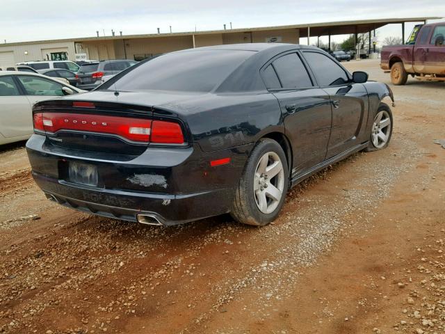 2C3CDXAT4CH145355 - 2012 DODGE CHARGER PO BLACK photo 4