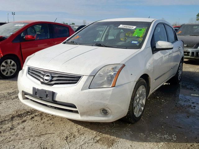 3N1AB6AP7BL698533 - 2011 NISSAN SENTRA 2.0 WHITE photo 2