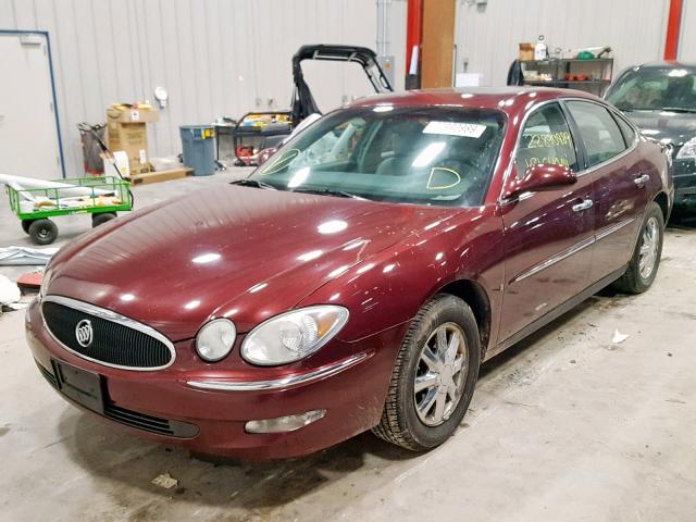 2G4WC582571153844 - 2007 BUICK LACROSSE C RED photo 2