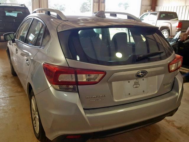 4S3GTAB67H3744105 - 2017 SUBARU IMPREZA PR SILVER photo 3