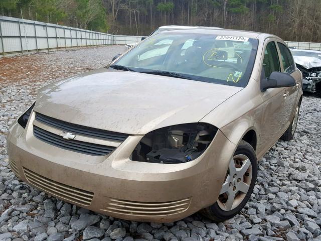 1G1AK55F677348064 - 2007 CHEVROLET COBALT LS TAN photo 2