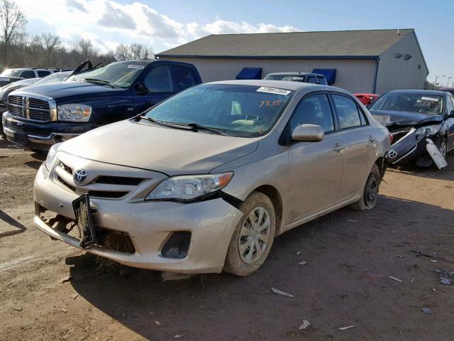 JTDBU4EE9B9133914 - 2011 TOYOTA COROLLA BA BEIGE photo 2