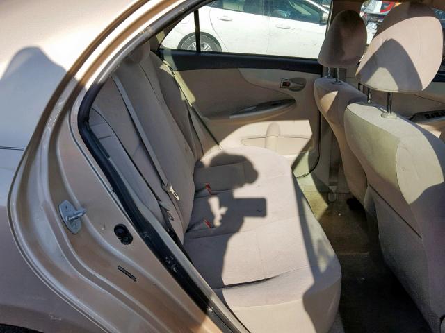 JTDBU4EE9B9133914 - 2011 TOYOTA COROLLA BA BEIGE photo 6