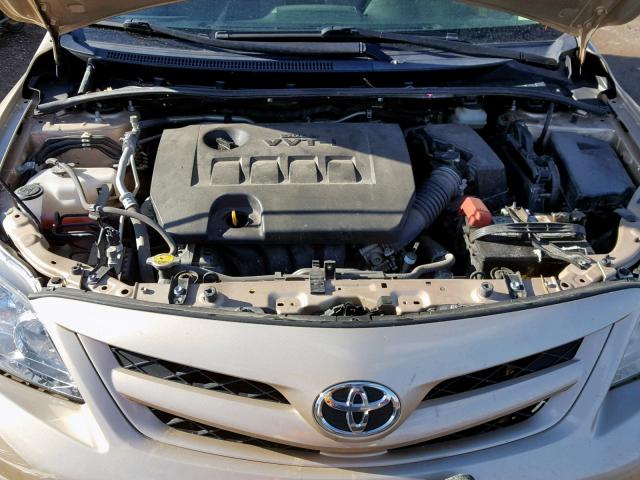 JTDBU4EE9B9133914 - 2011 TOYOTA COROLLA BA BEIGE photo 7